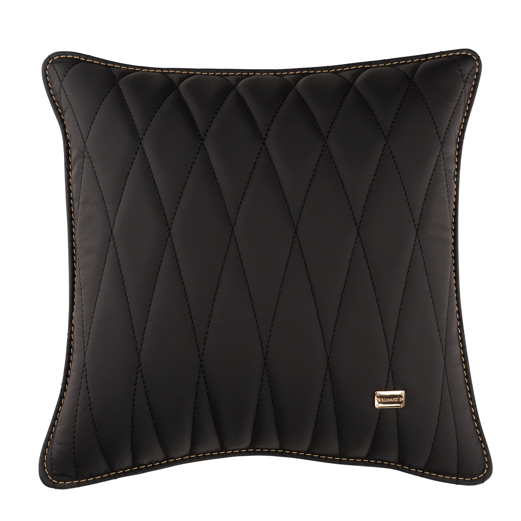 Almohada cosida MANSORY con logotipo dorado
