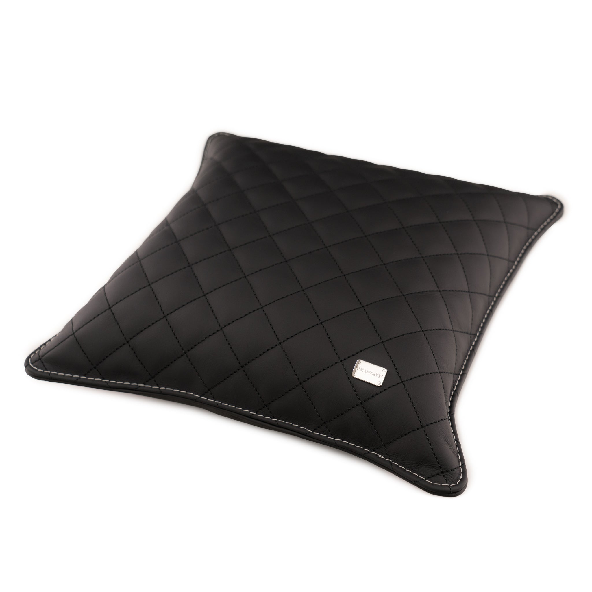 Almohada cosida MANSORY con logotipo dorado