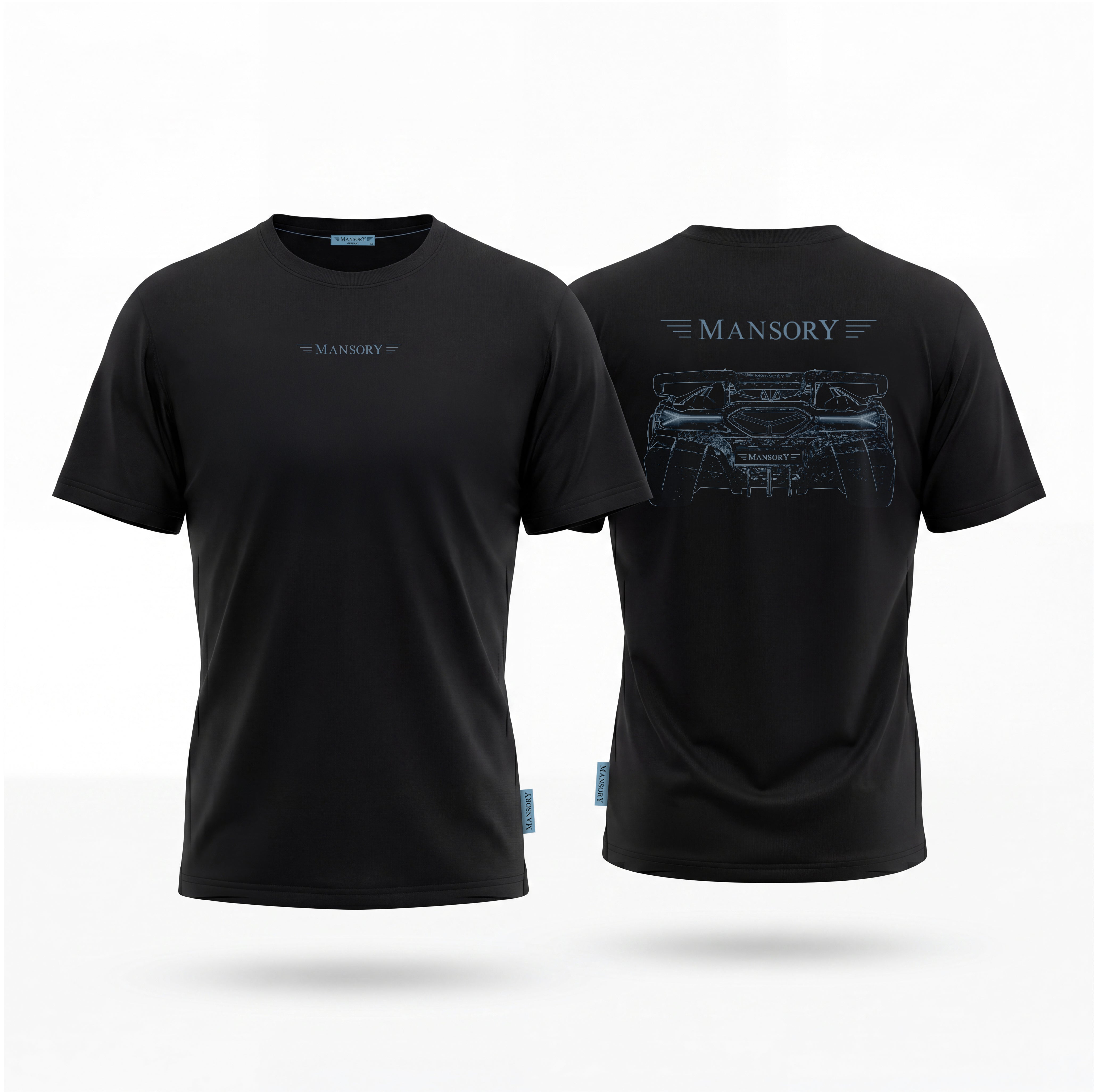 Mansory Lamborghini CarbonadoX Schwarzes T-Shirt