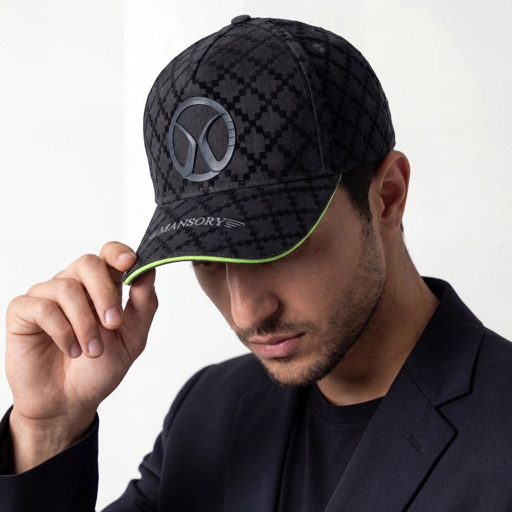 Baseball cap full flock