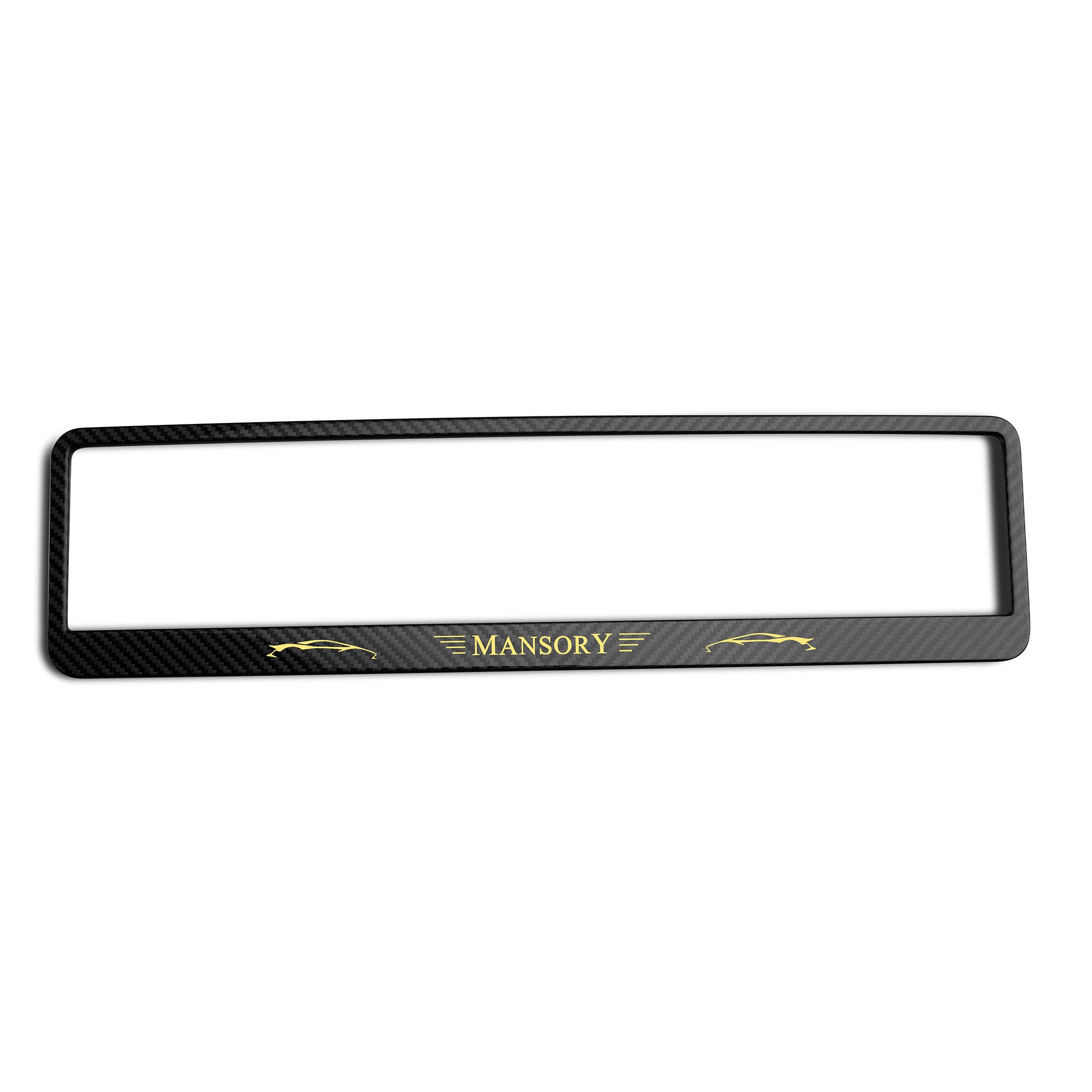 MANSORY Carbon Kennzeichenhalter – EU Edition (Ein Set)