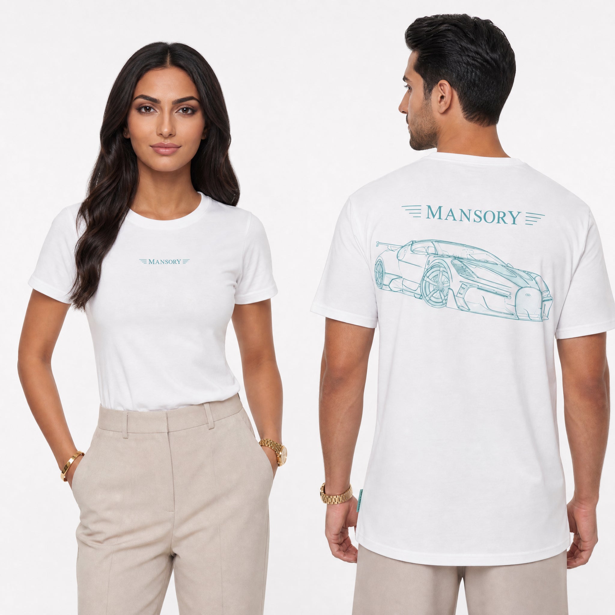 Mansory Bugatti Mistral White T-Shirt (Rear)
