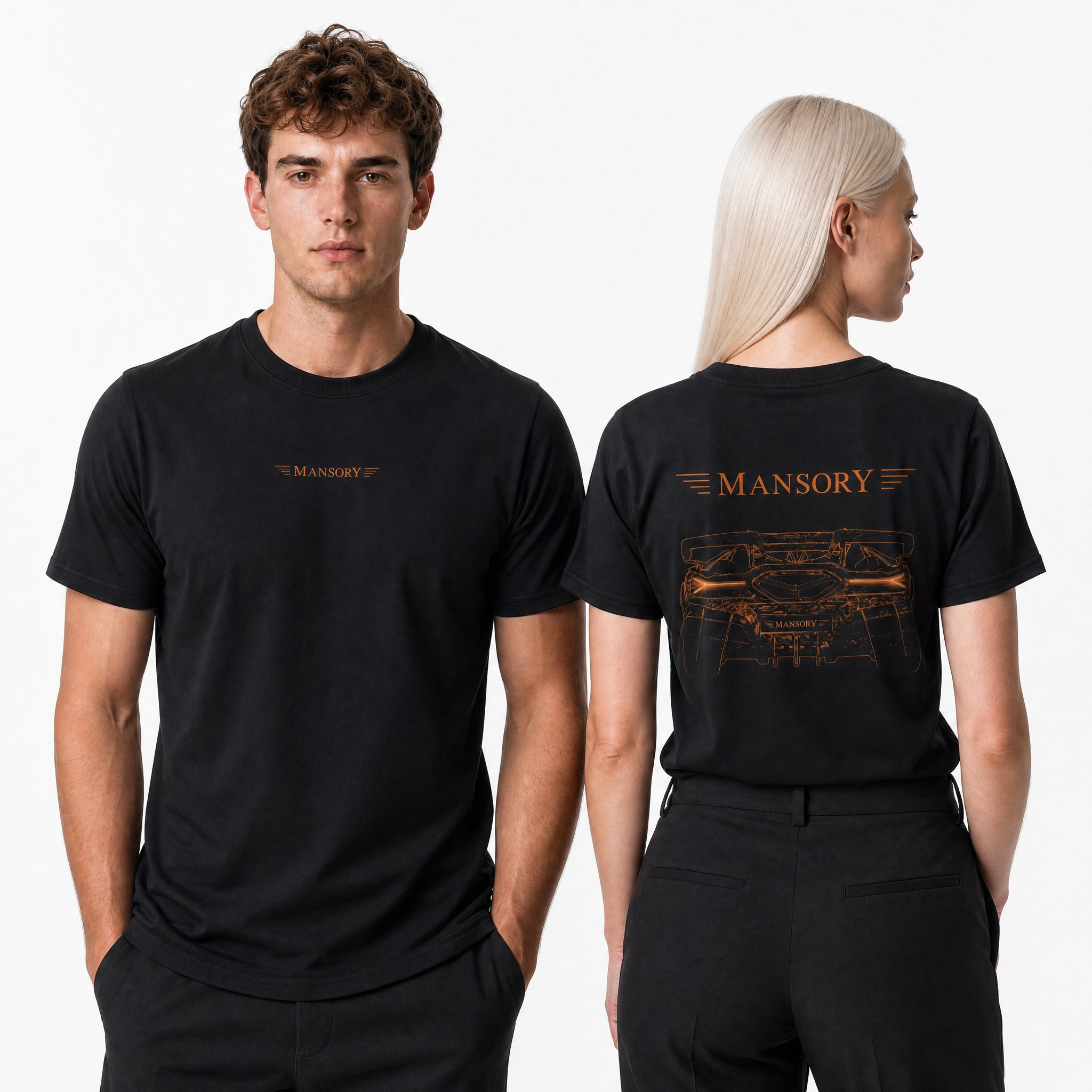 Mansory Lamborghini CarbonadoX Schwarzes T-Shirt