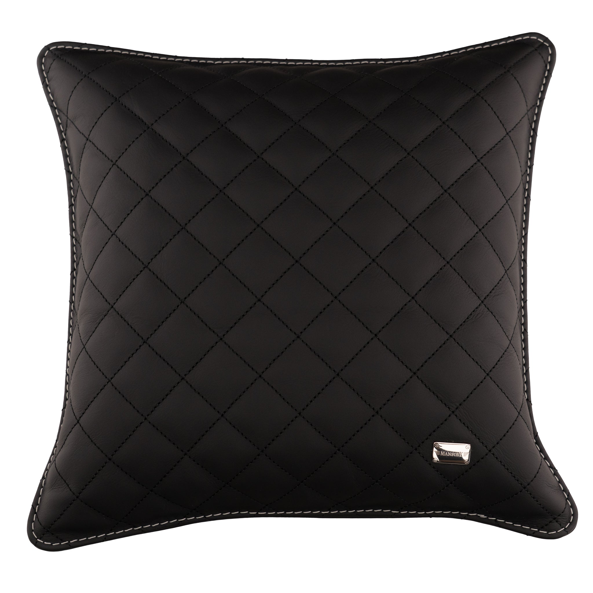 Almohada cosida MANSORY con logotipo dorado