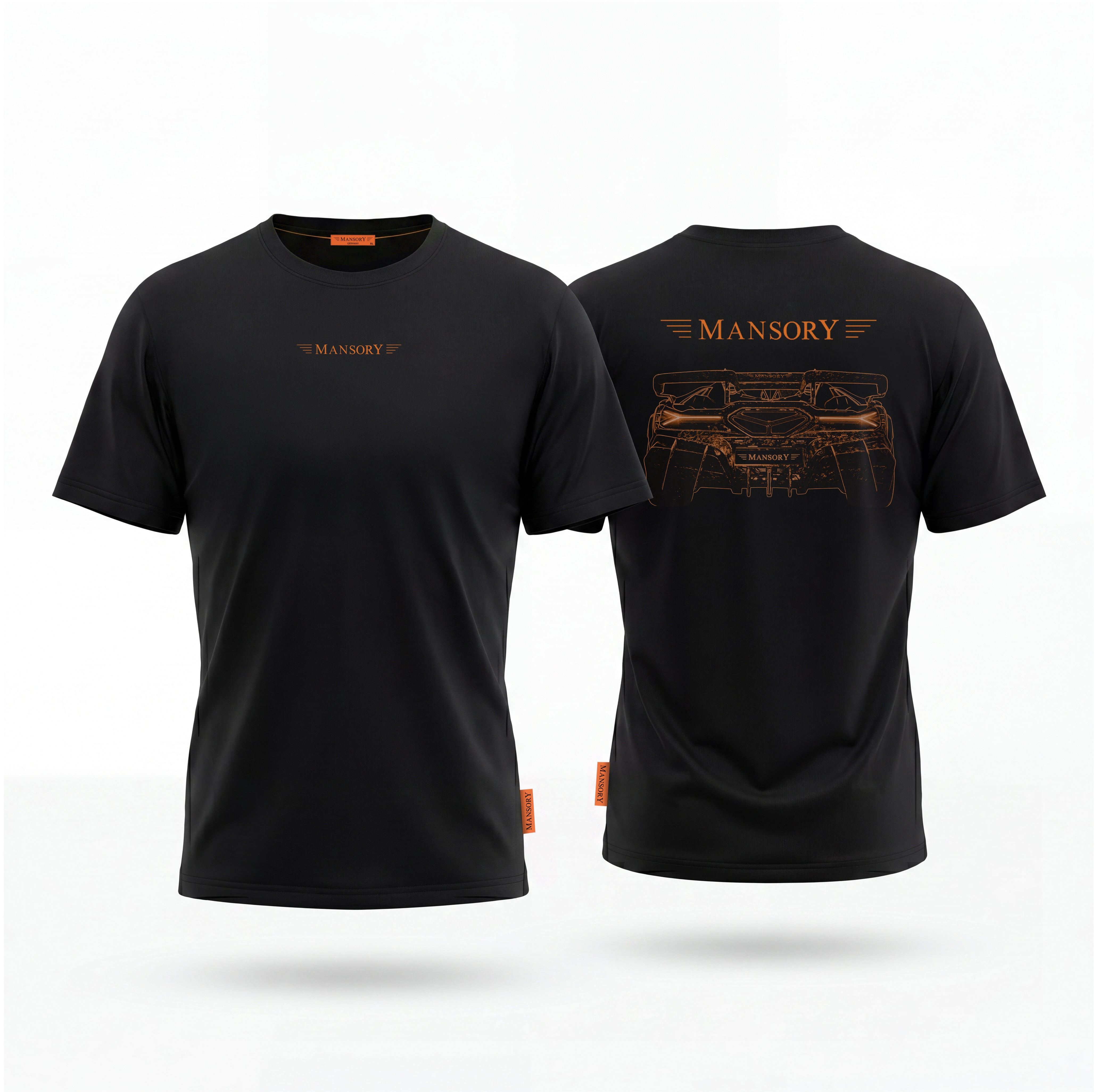 Mansory Lamborghini CarbonadoX Schwarzes T-Shirt