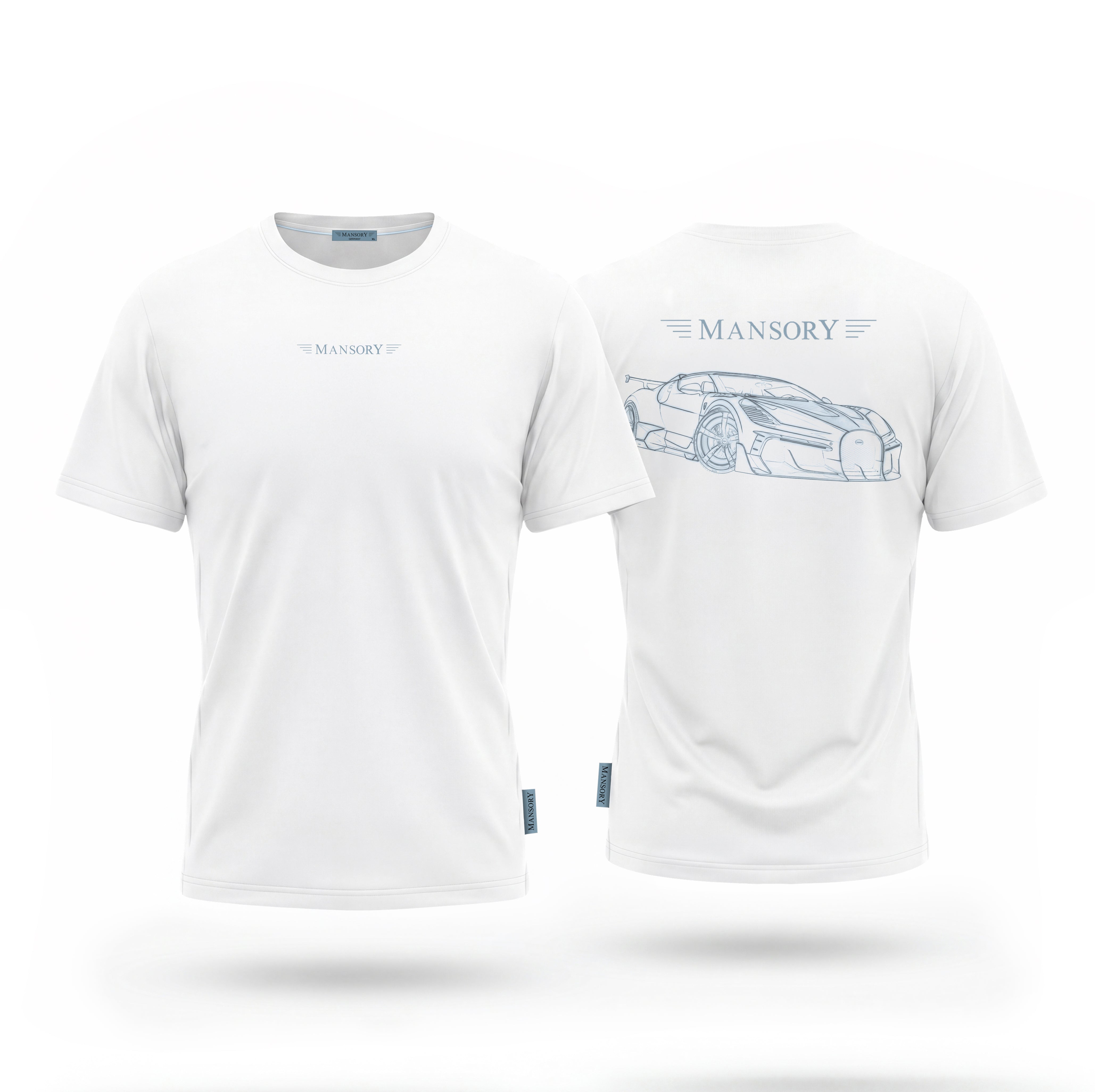 Mansory Bugatti Mistral White T-Shirt (Rear)