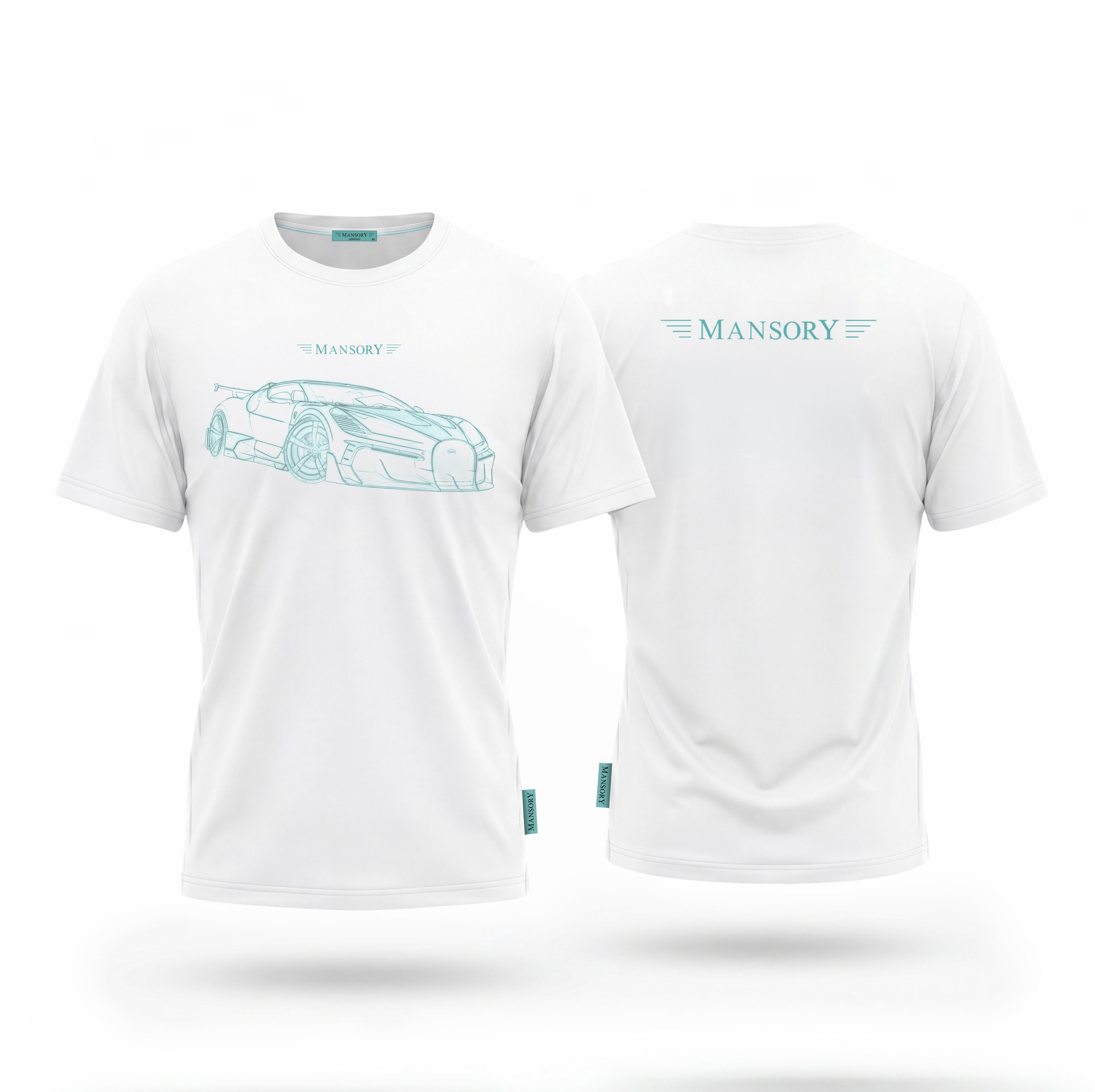 Mansory Bugatti Mistral White T-Shirt (Front)