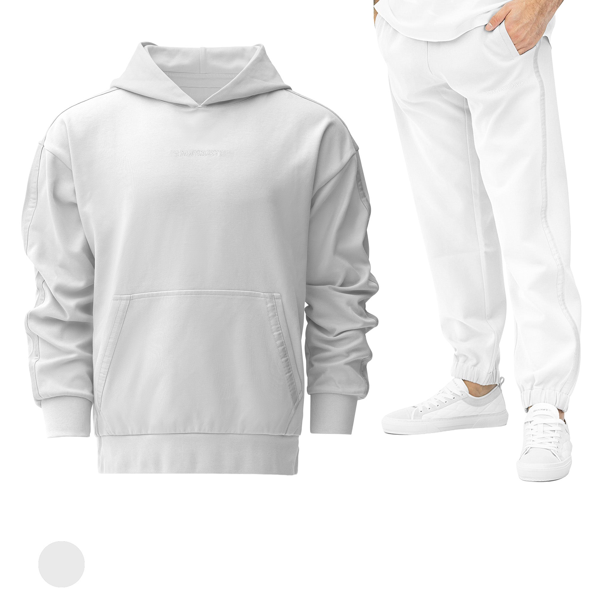 MANSORY Hoodie + Jogger Set (Arctic White)